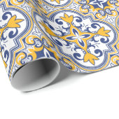 💙 mooie blauwe en gele Azulejos 9, Cadeaupapier (Rol Hoek)