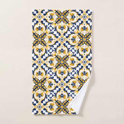 💙 mooie blauwe en gele Azulejos Bad Handdoek (Handdoek)