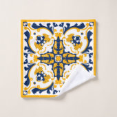 💙 mooie blauwe en gele Azulejos Bad Handdoek (Wasdoekje)