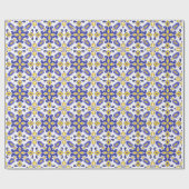 💙 mooie blauwe en gele Azulejos Cadeaupapier (Vlak)