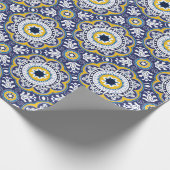 😍 mooie blauwe en gele Azulejos, Cadeaupapier (Hoek)