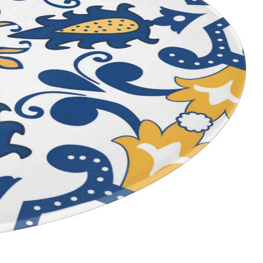 💙 mooie blauwe en gele Azulejos, Cuttin Snijplank (Hoek)