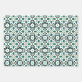 💙 mooie blauwe en gele Azulejos, Inpakpapier Vel (Voorkant 3)