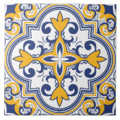 💙 mooie blauwe en gele Azulejos IX, Tegeltje (Voorkant)