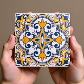 💙 mooie blauwe en gele Azulejos IX, Tegeltje