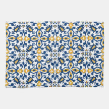 💙 mooie blauwe en gele Azulejos,    keuken