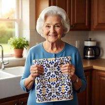 💙 mooie blauwe en gele Azulejos,    keuken