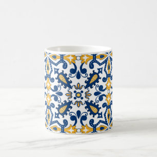 💙💛 Mooie blauwe en gele Azulejos, Koffiemok