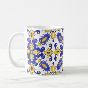 💙💛 Mooie blauwe en gele Azulejos  Koffiemok