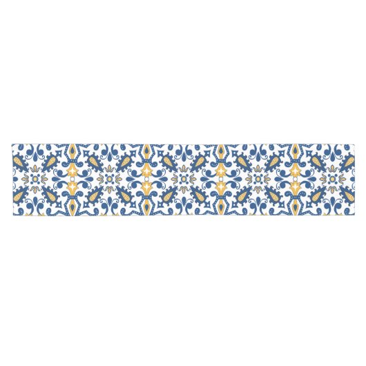 💙 mooie blauwe en gele Azulejos,  Korte Tafelloper (Horizontaal)