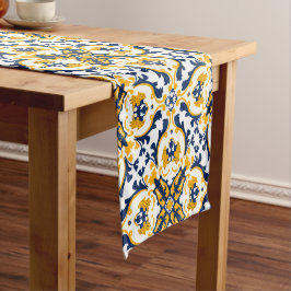 💙 mooie blauwe en gele Azulejos Korte Tafelloper