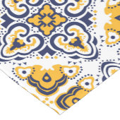 💛 🤍 mooie blauwe en gele Azulejos, Korte Tafelloper (Hoek)