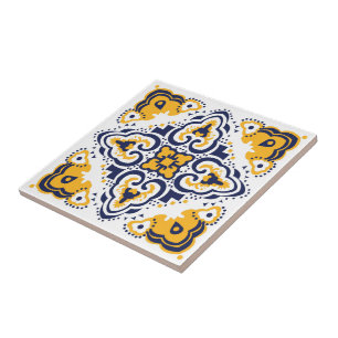 💛 🤍 mooie blauwe en gele Azulejos, Tegeltje