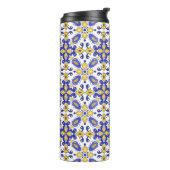 💙 mooie blauwe en gele Azulejos Thermosbeker (Gedraaid links)