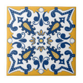 💙 mooie blauwe en gele Azulejos VIII, Tegeltje (Voorkant)