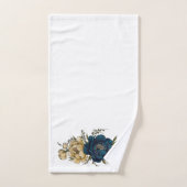 Mooie blauwe en gele dodendoekset bad handdoek (Handdoek)