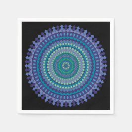 Mooie Blauwe en groene feestjes in drie stijlen Servet