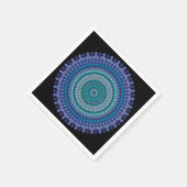 Mooie Blauwe en groene feestjes in drie stijlen Servet (Hoek)