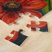 Mooie blauwe en groene parkieten legpuzzel (Zijkant)