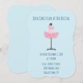 Mooie blauwe en roze overweging kaart (Voorkant / Achterkant)