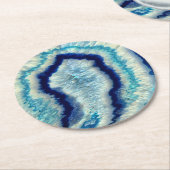 Mooie Blauwe en Turquoise Agate Drink Onderzetters (Gebogen)