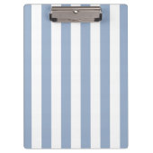 Mooie blauwe en witte gestreepte klembord (Voorkant)