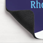 Mooie Blauwe en Witte mousepad Muismat (Hoek)