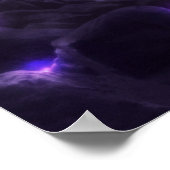 Mooie blauwe engel afdrukken poster (Hoek)