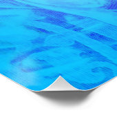 Mooie Blauwe Engel voor bescherming en vergeving Poster (Hoek)