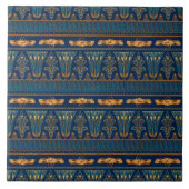 Mooie blauwe faux gouden sjab tegeltje (Voorkant)