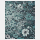 Mooie blauwe fleece deken (Voorkant)