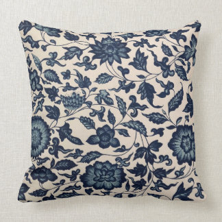 Mooie Blauwe Floral Pillow Kussen