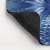 Mooie blauwe, fractale kunst muismat (Hoek)