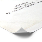 Mooie Blauwe Franse Evening Gown Poster (Hoek)