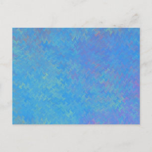 Mooie blauwe, gemarmerde papieren blik briefkaart