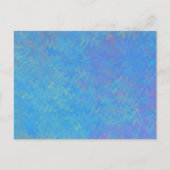 Mooie blauwe, gemarmerde papieren blik briefkaart (Voorkant)
