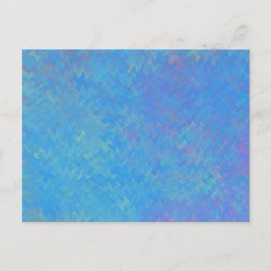 Mooie blauwe, gemarmerde papieren blik briefkaart (Voorkant)
