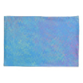 Mooie blauwe, gemarmerde papieren blik kussensloop (Achterkant)