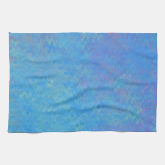 Mooie blauwe, gemarmerde papieren blik theedoek (Horizontaal)