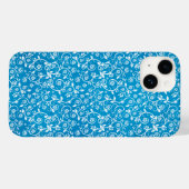 Mooie Blauwe Geometrische Patroon Case-Mate iPhone Case (Achterkant (horizontaal))
