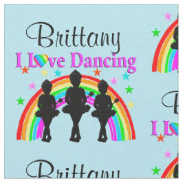 MOOIE BLAUWE GEPERSONALISEERDE BALLERINA STOF