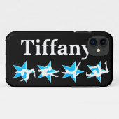 MOOIE BLAUWE GEPERSONALISEERDE GYMNASTIEK IPHONE C Case-Mate iPhone CASE (Achterkant (horizontaal))