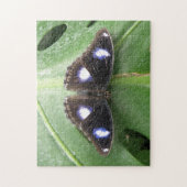 Mooie Blauwe Gespikkelde Vlinder Puzzel (Verticaal)