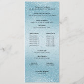 Mooie Blauwe Glitters -  Programma Programmakaart (Achterkant)