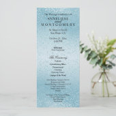 Mooie Blauwe Glitters -  Programma Programmakaart (Staand voorkant)