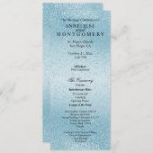 Mooie Blauwe Glitters -  Programma Programmakaart (Voorkant / Achterkant)