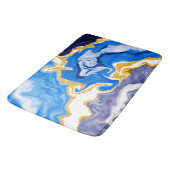 Mooie Blauwe, gouden en witte zwembroeken als wate Badmat (Gekanteld)