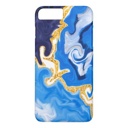 Mooie Blauwe, gouden en witte zwembroeken als wate Case-Mate iPhone Case (Achterkant)