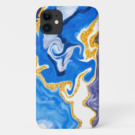 Mooie Blauwe, gouden en witte zwembroeken als wate Case-Mate iPhone Case (Achterkant)