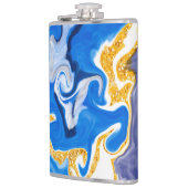 Mooie Blauwe, gouden en witte zwembroeken als wate Heupfles (Links)